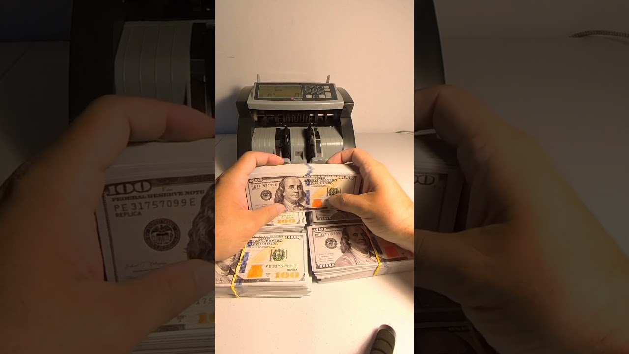 Cash 💵: Counting Stacks of 💵 $100 Bills with a Money Counter! Satisfying ASMR 💰💸