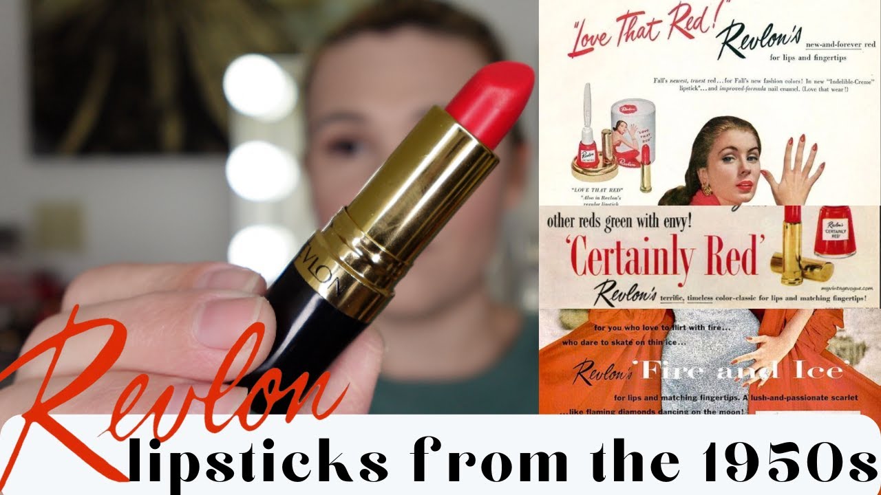 TESTING LIPSTICK SHADES ✨FROM THE 1950s✨ revlon super lustrous shades that are still available today