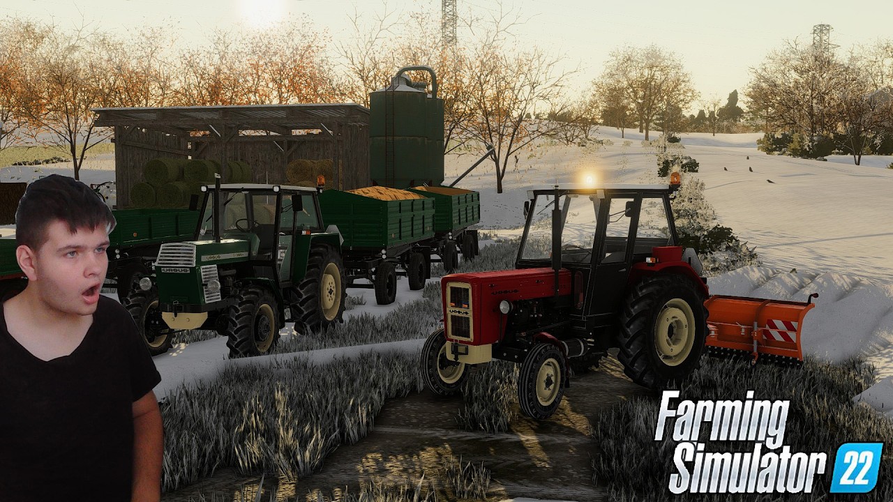NADESZŁA ZIMA😧ODŚNIEŻANIE❄️WYWÓZ ZBOŻA NA SKUP🔥URSUSY! 🌾Wujkowa Farma #172 S3🔥