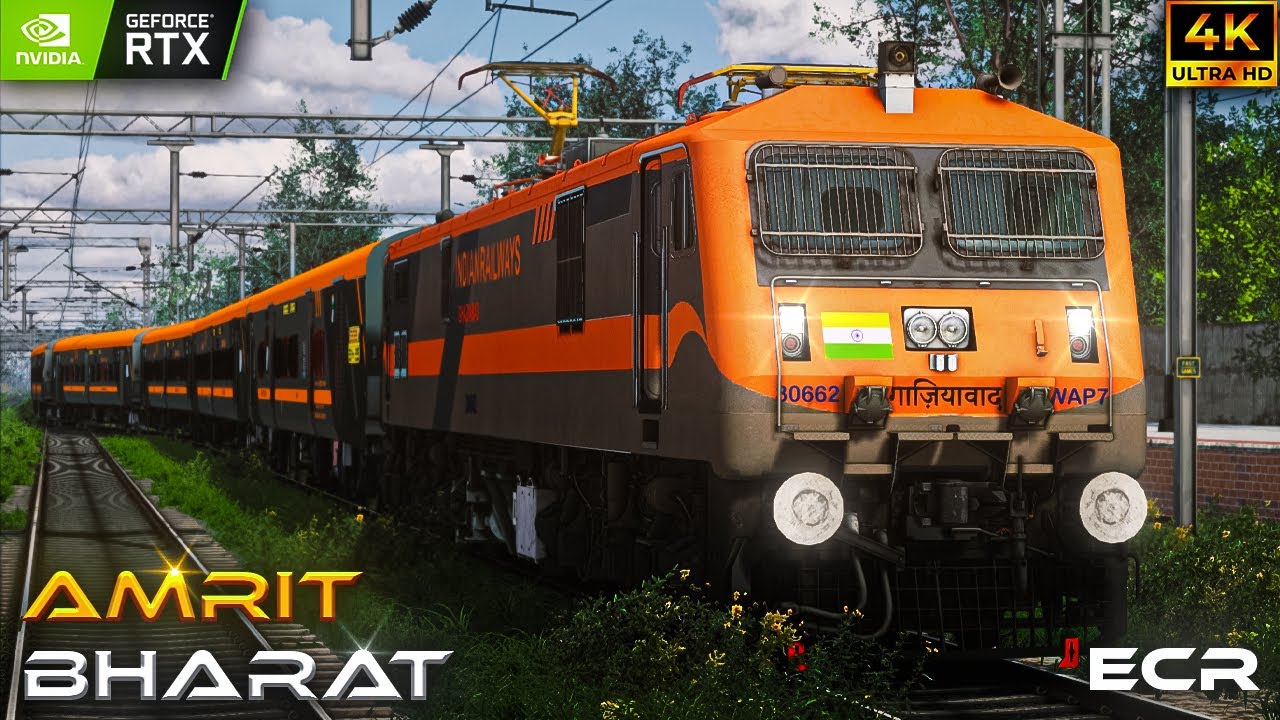 Amrit Bharat Express arriving at Ara Jn. RAILWORKS....#trainsimulator #railworks