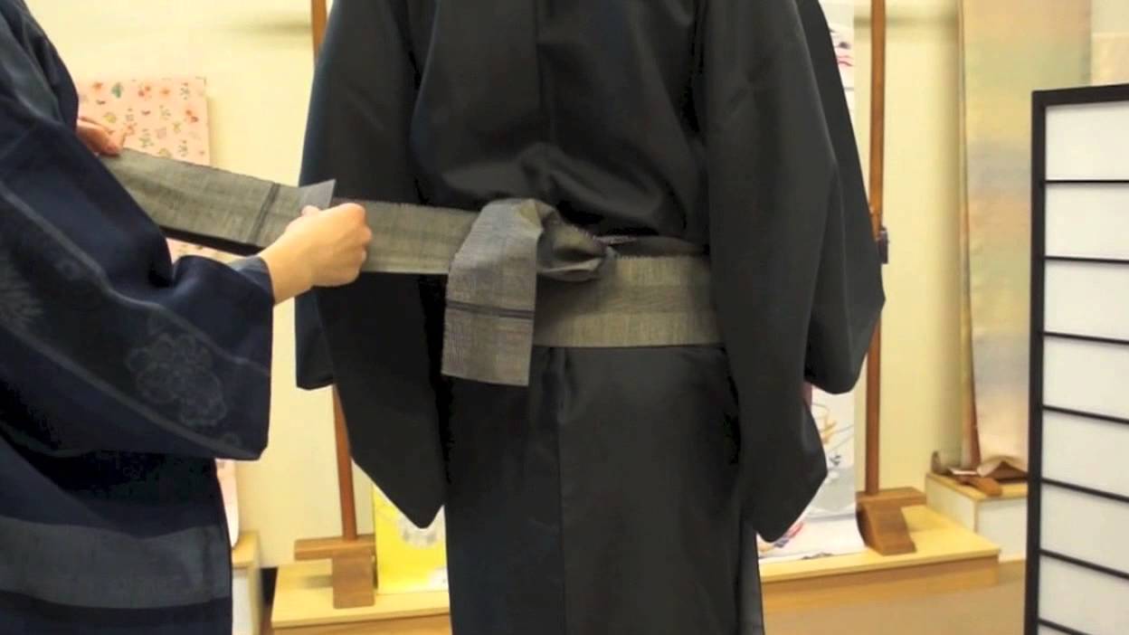 銀座いせよし　着物着付け1_帯篇