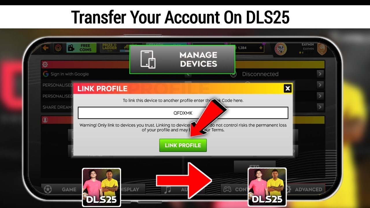 DLS 25 | How to Transfer Your Account On DLS25 || Old Device to New Device