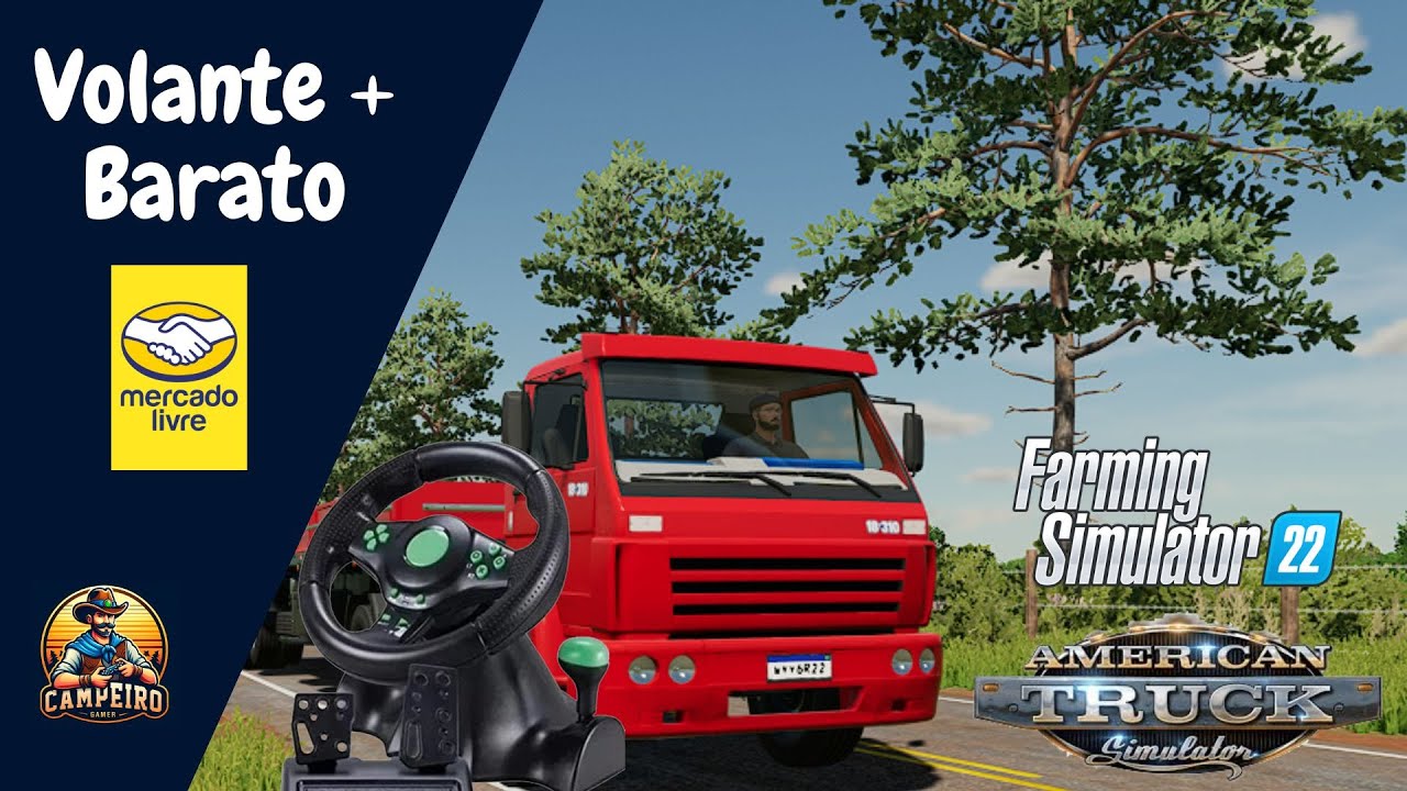 Testei o Volante + Barato do Mercado Livre no FS22 e ATS! Knup kp-5815a