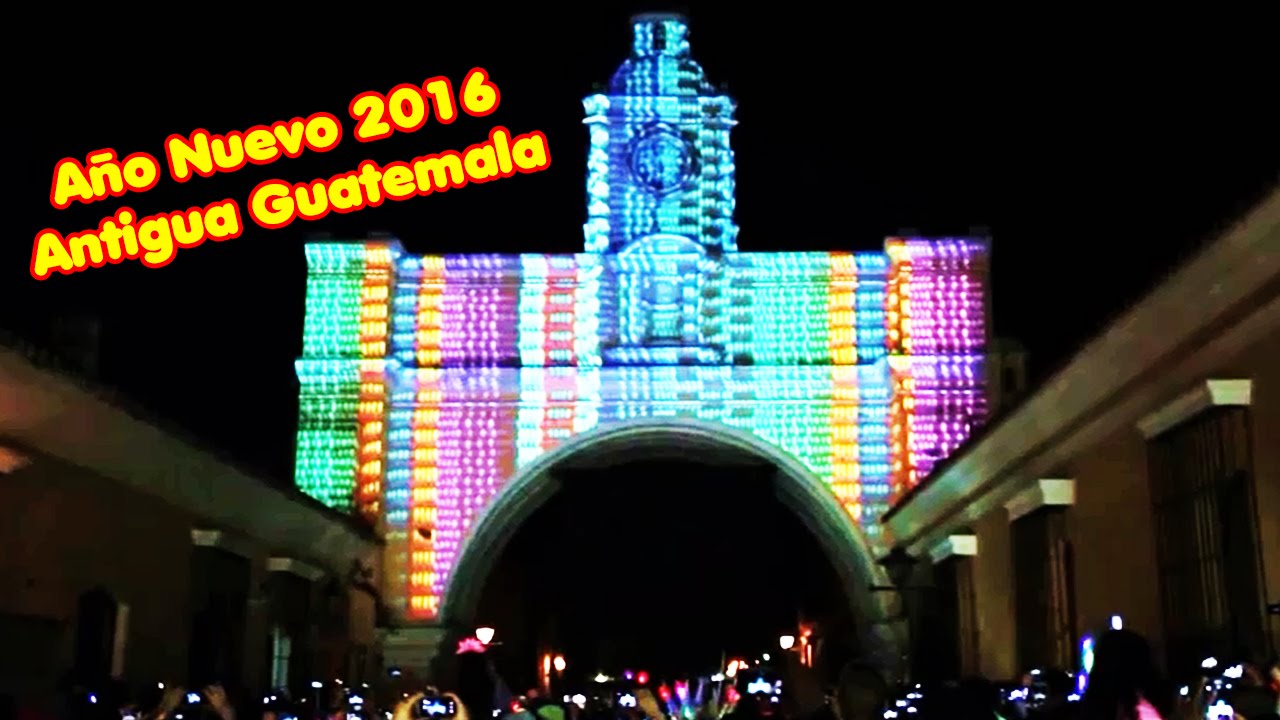 Antigua Guatemala 2016 Show de luces interactivas