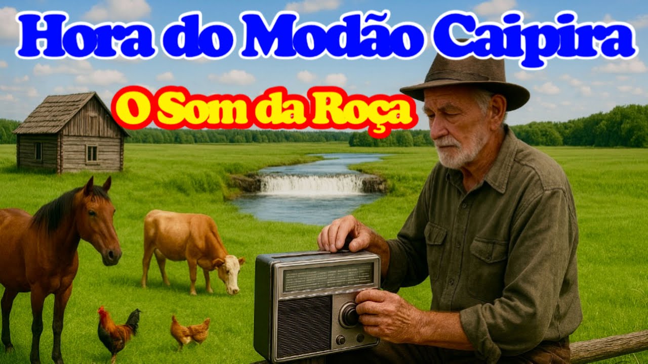📟🎶É Hora da VIOLA CAIPIRA Entoando MODÃO RAIZ no Tempo do Rádio de Pilha - A VIOLA ESTÁ VIVA