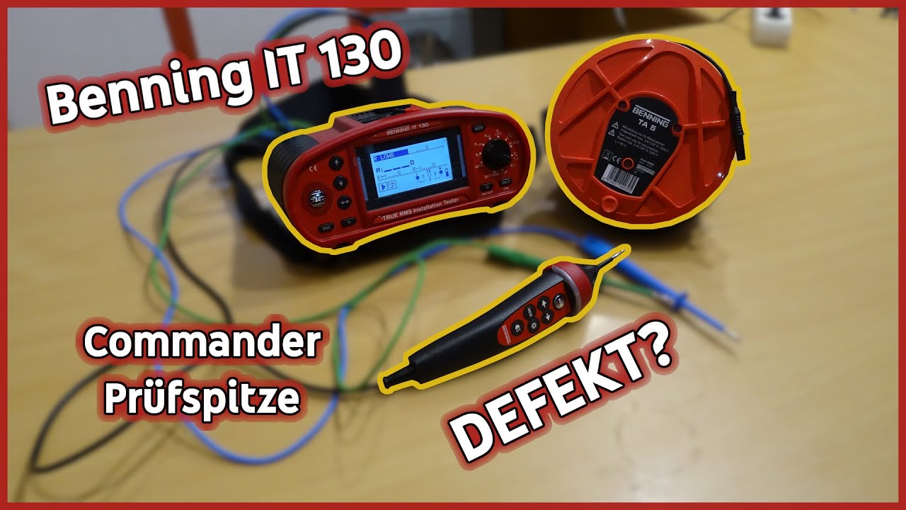 Problem mit Commander Prüfspitze (Benning IT 130)