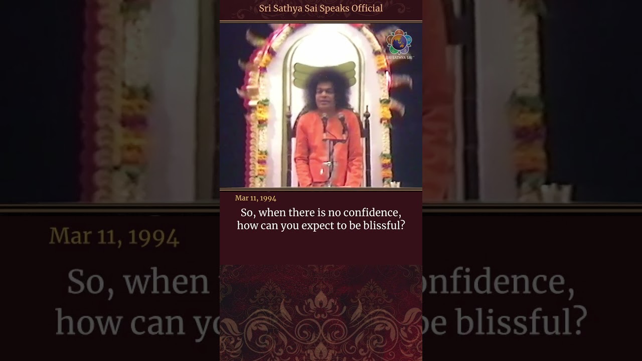 Faith should not swing like the pendulum on a clock | Sri Sathya Sai Speaks | Mar 11, 1994