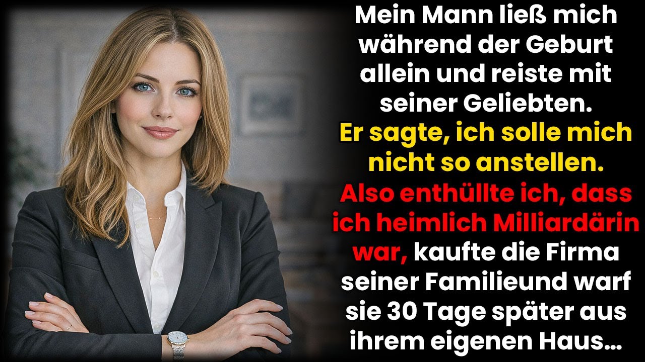 Mein Mann ließ mich allein bei der Geburt unseres Babys — und reiste mit seiner Geliebten