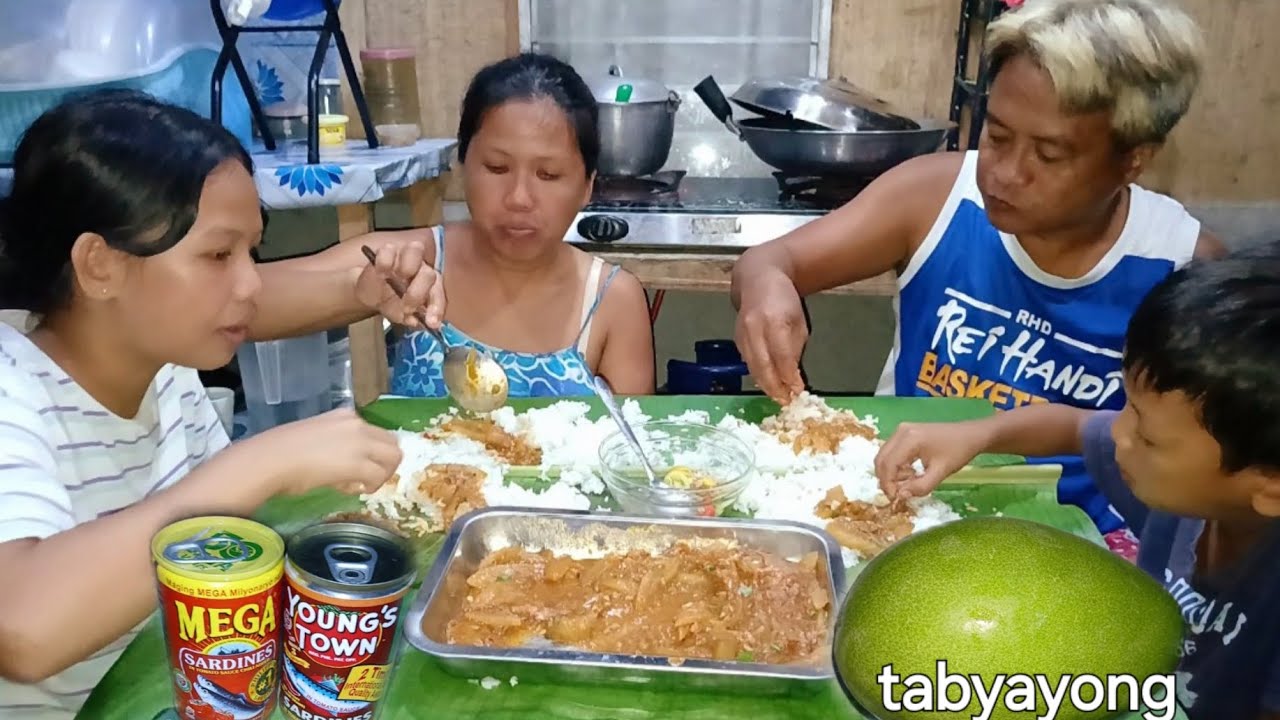 GINISANG TABYAYONG WITH SARDINAS AT BAGOONG