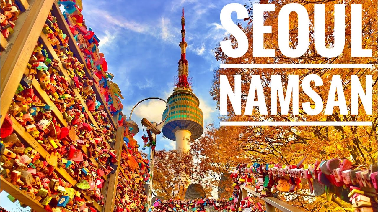 [4K SEOUL] 남산 | N서울타워 | A deep autumn walk in Namsan Park(3D Sounds)Ambience