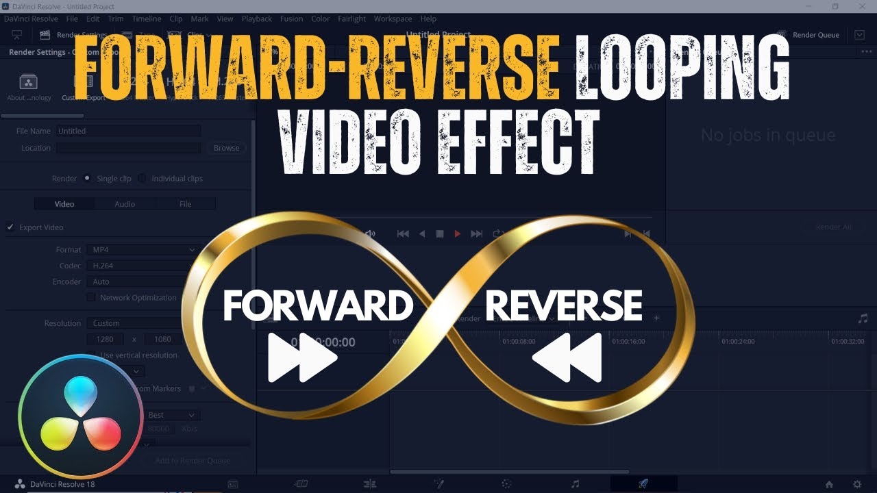 Forward/Reverse Looping Video Effect in Davinci Resolve