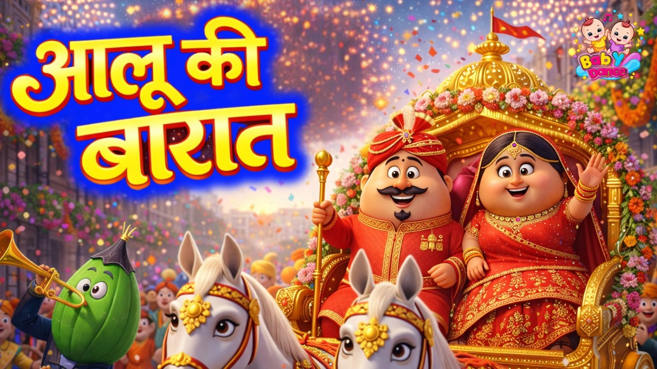 आलू की आई बारात | Aloo Ki Aai Barat | Hindi Kids Song | Funny Nursery Rhyme