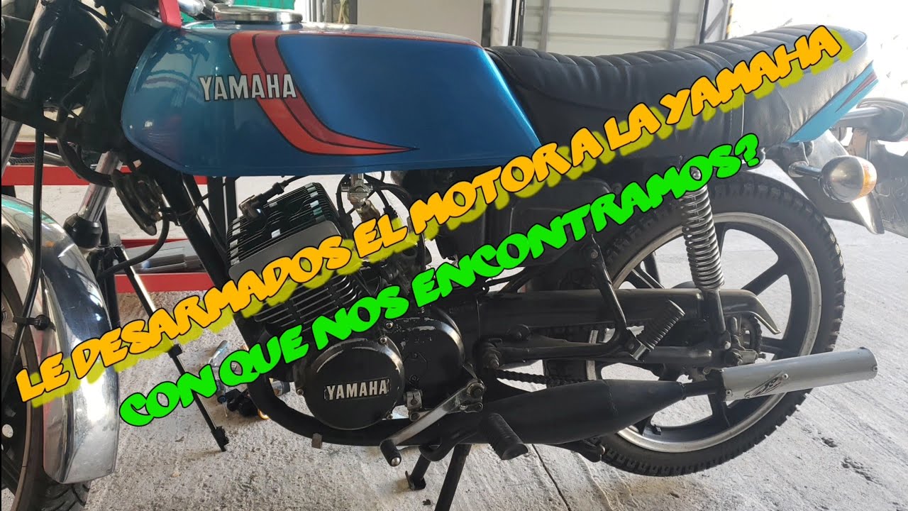 Yamaha rdc 125 dx. medio ajuste de motor, 1/3 Desarmado. Seba del Puerto