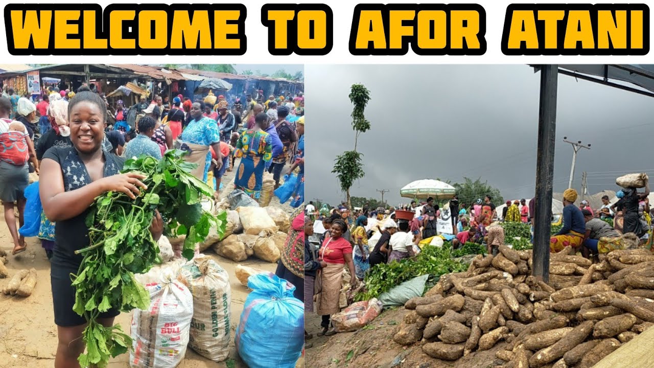 Follow me to one of the local LARGEST VILLAGE MARKETS in ATANI OGBARU LGA of ANAMBRA STATE NIGERIA