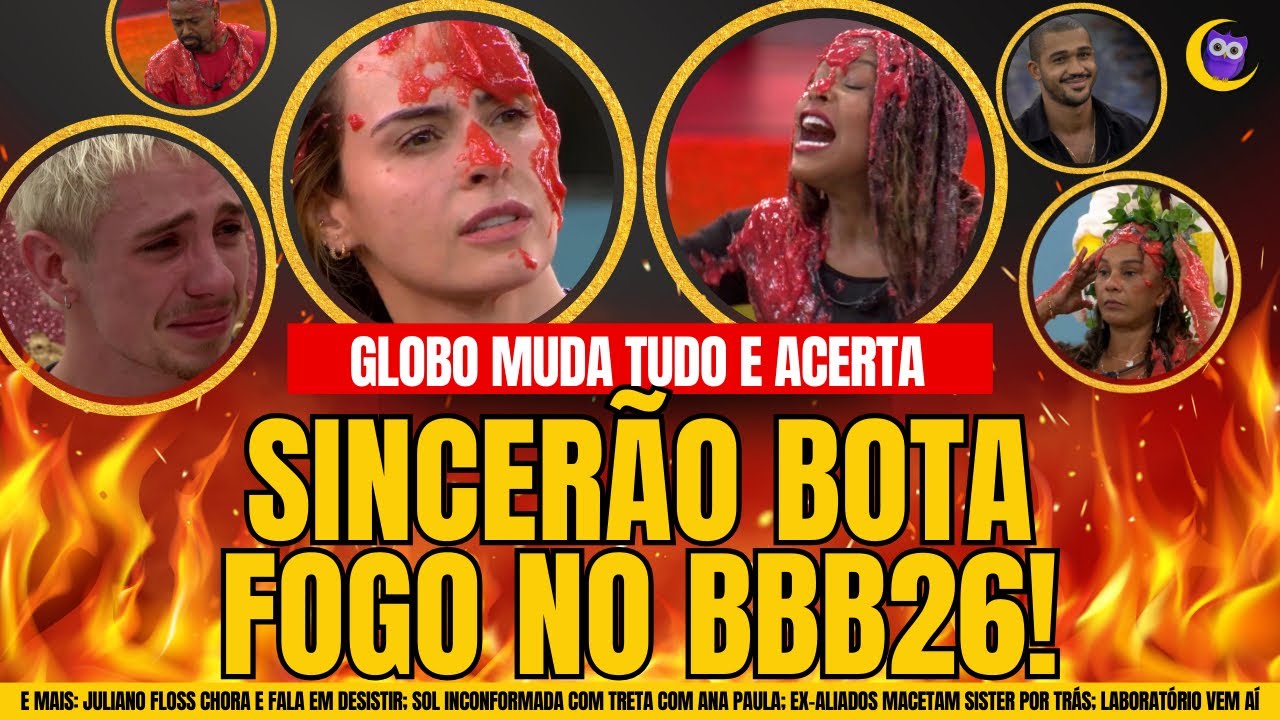 🔴SINCERÃO PEGA FOGO NO BBB26! QUEM BOMBOU, QUEM FLOPOU E O MISTÉRIO DO LABORATÓRIO