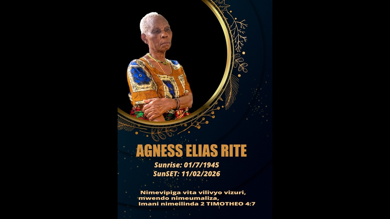 IBADA YA MAZISHI YA MAMA YETU AGNES