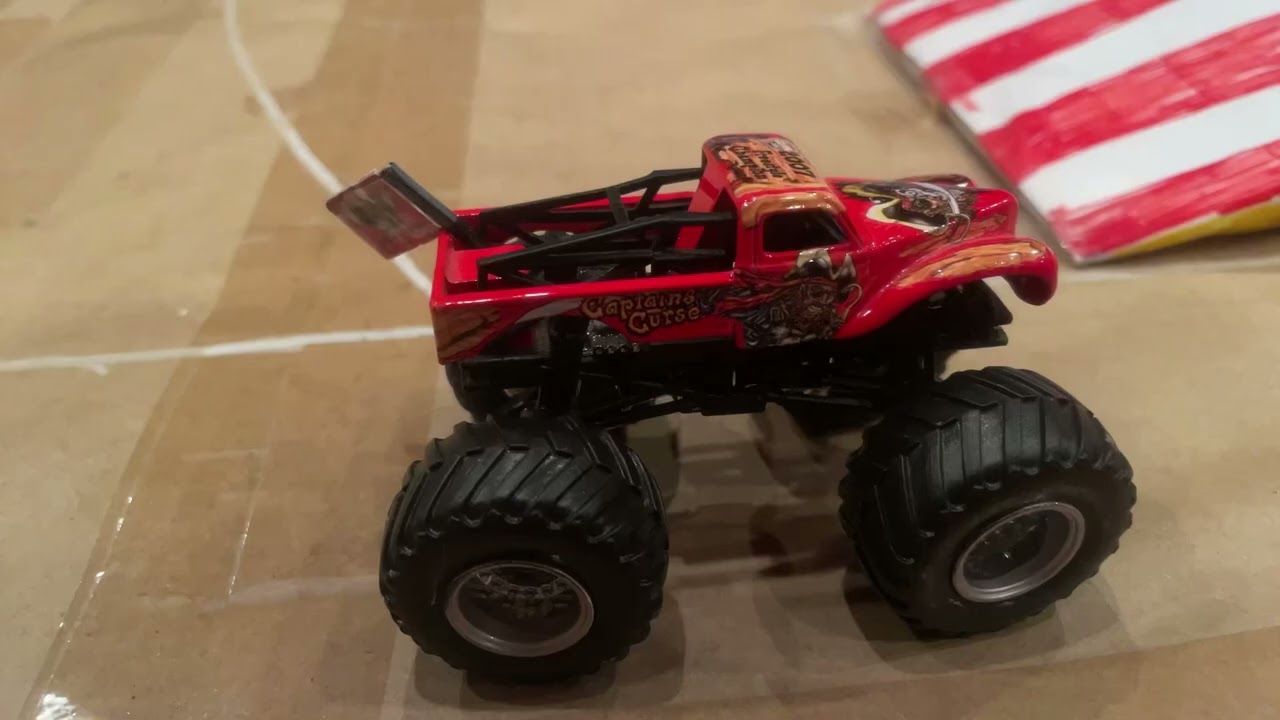 Captain’s Curse vs King Krunch: Monster Jam World Finals 9 Stop Motion Reenactment.