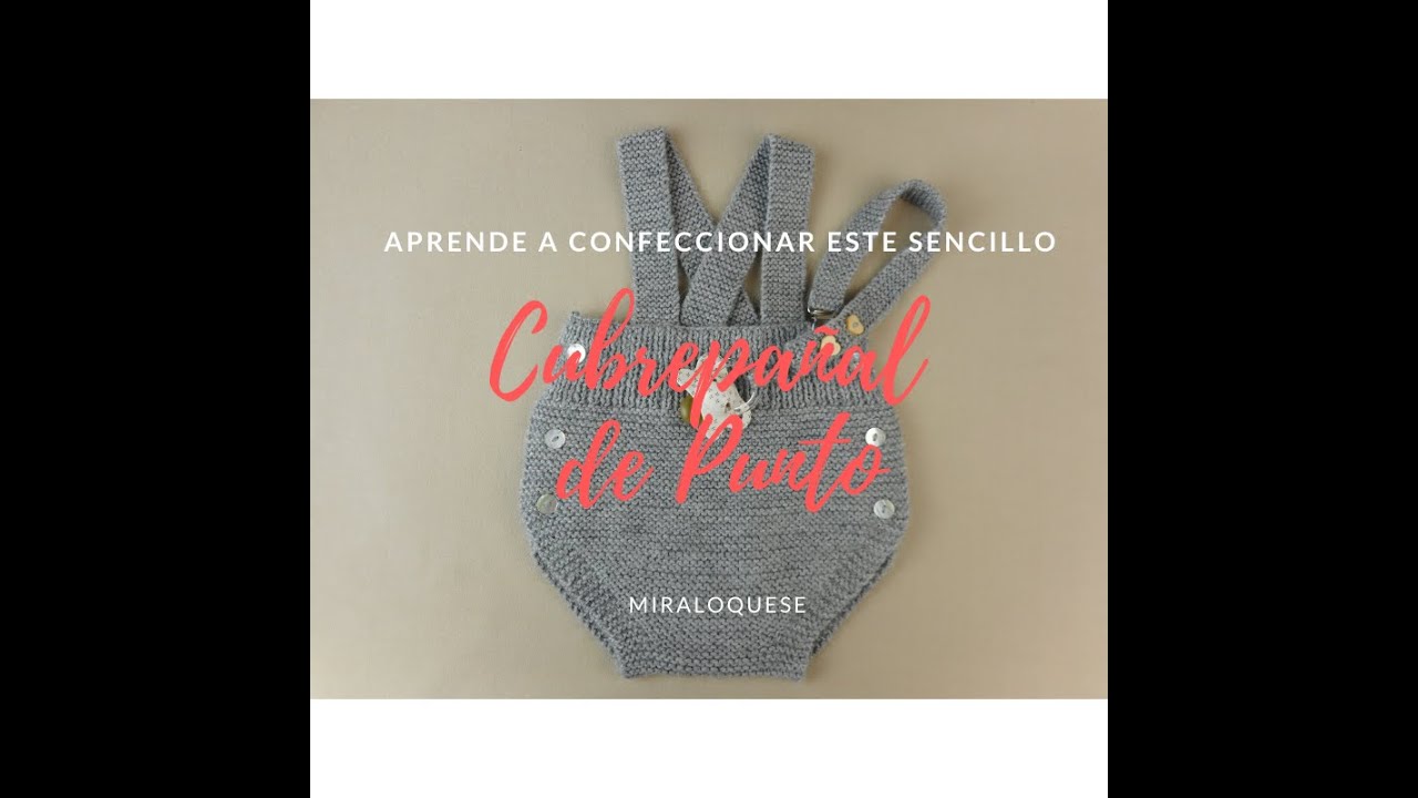 Cubrepañal de punto.