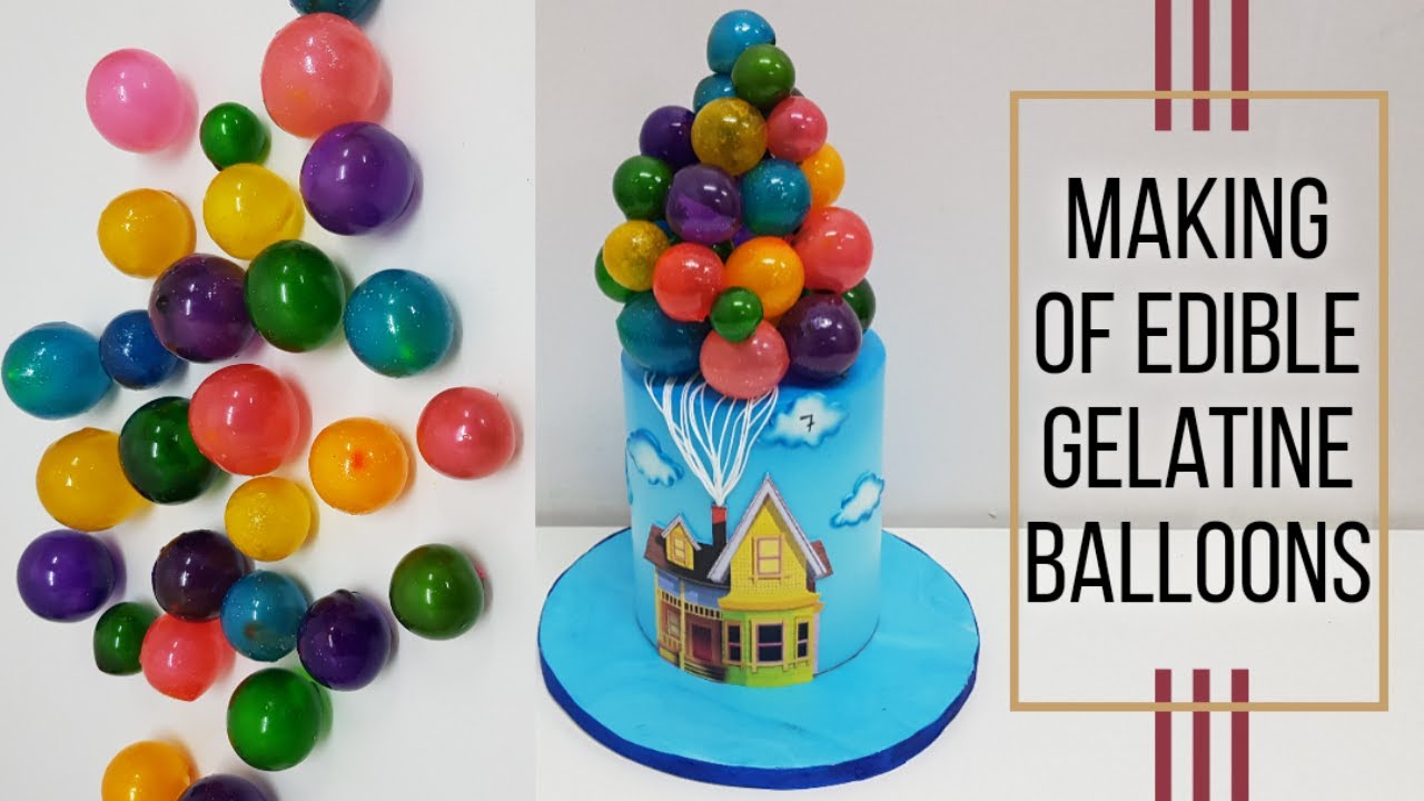 Gelatine Ball Cake / Gelatine Balloon Cake / Up theme Cake