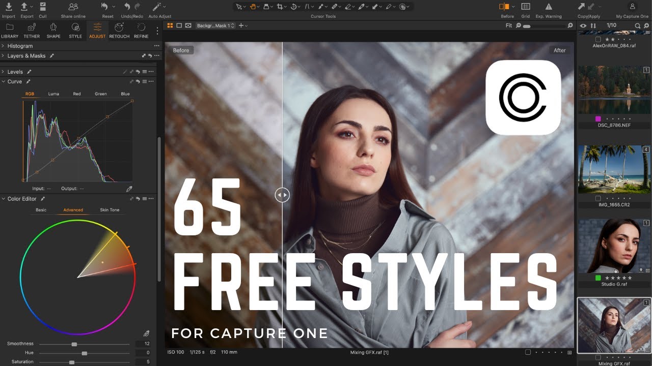 65 Free Styles for Capture One