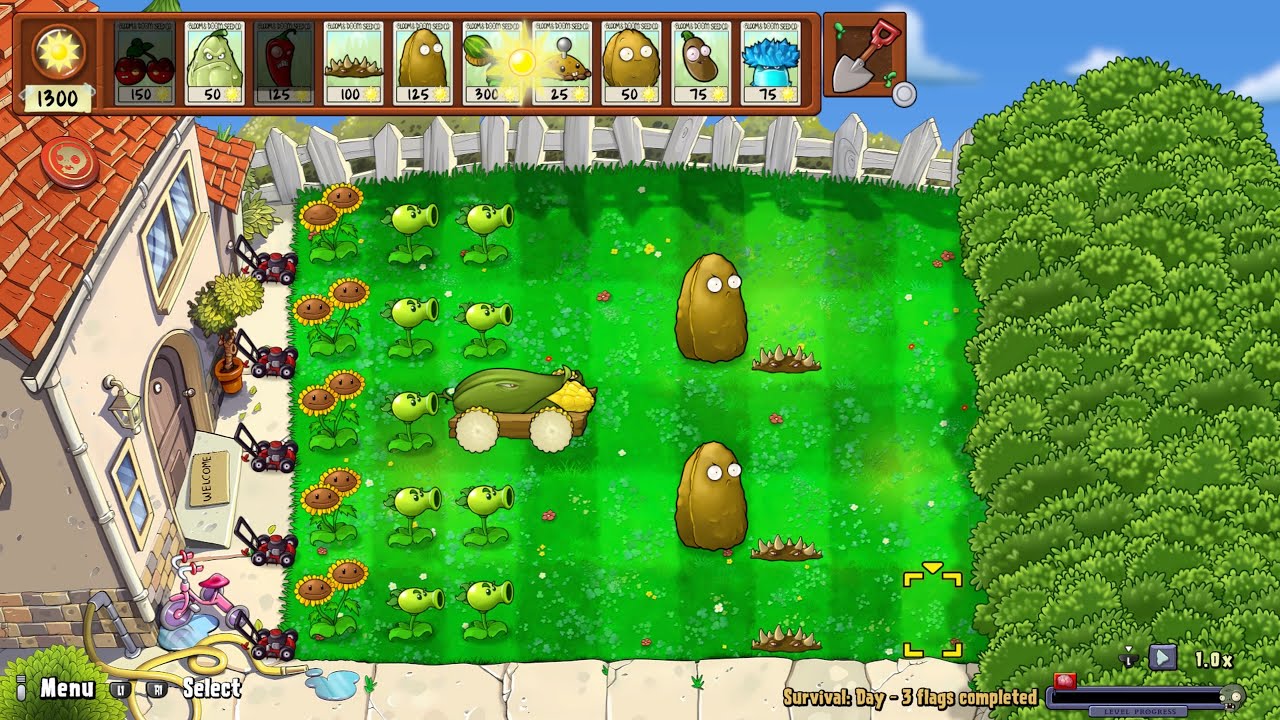 Plants vs. Zombies: Replanted (Survival) pt 15 Where’s The Butter?! 