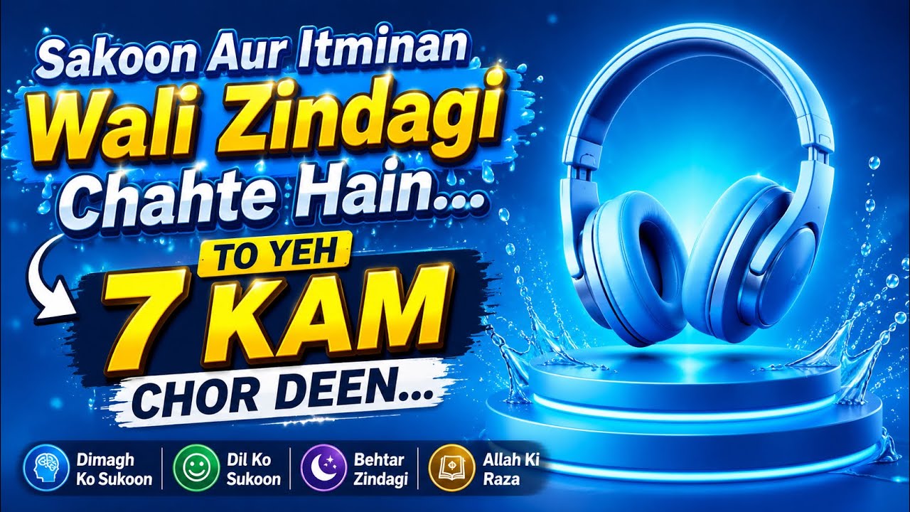 🕌 Sukoon Aur Itminan Wali Zindagi Chahte Hain? In 7 Kaamon Se Bach Jayein! @deeneislam4698 