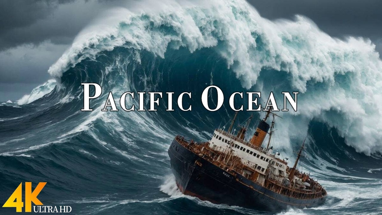 Pacific Ocean 4K Ultra HD • The Most Mysterious Ocean On Earth, Relaxation Film with Calming Music