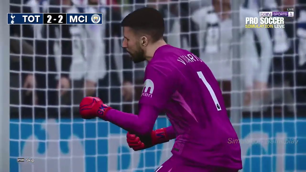 [LIVE] Tottenham vs Manchester City Premier League 25/26 Full Match - Video Game Simulation