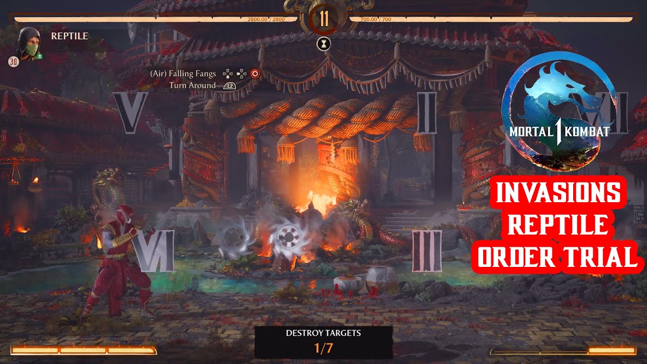 Mortal Kombat 1 - Invasions - Cryomancer Season -  Order Trial - REPTILE
