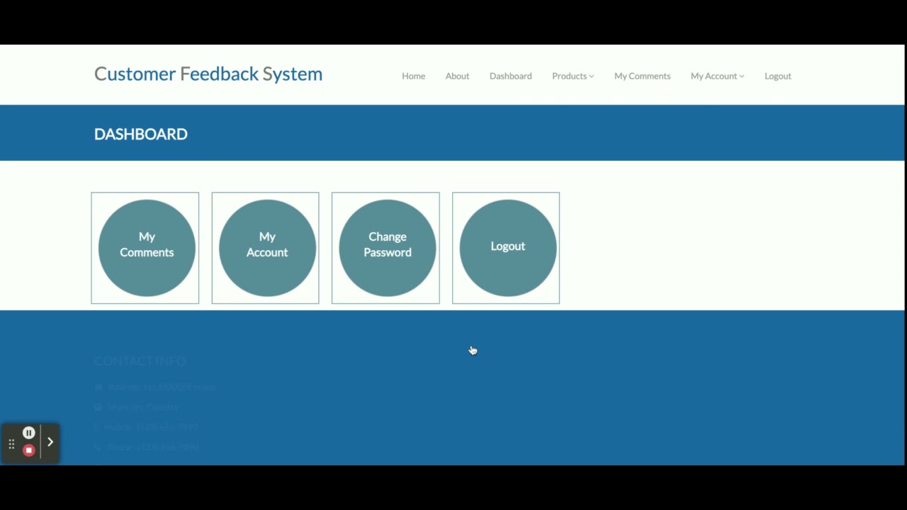 Python, Django and MySQL Project on Customer Feedback System