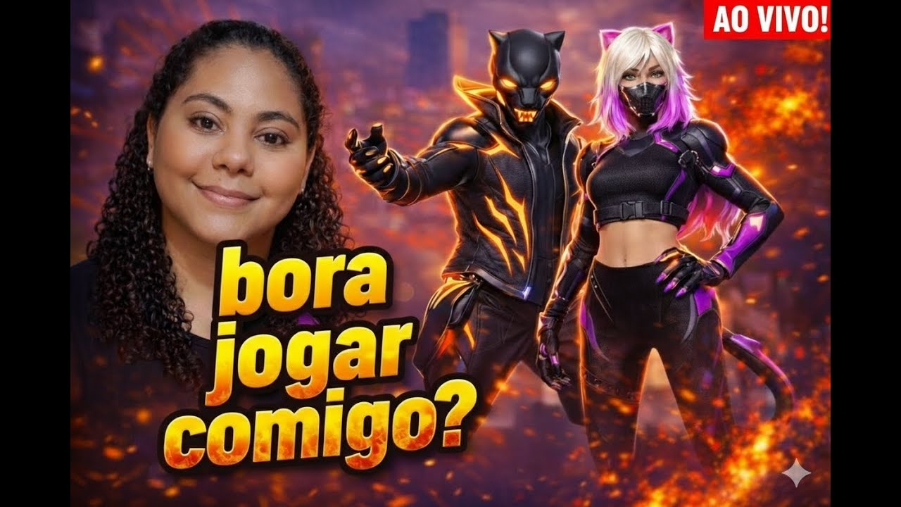 🔴FREE FIRE AO VIVO 💜JOGANDO COM INSCRITOS 💜 THAY ASSUNÇÃO