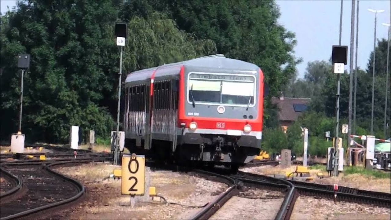 Die BR 628 (+218 am Ende) in Mühldorf am Inn (10 Jahre SOB)