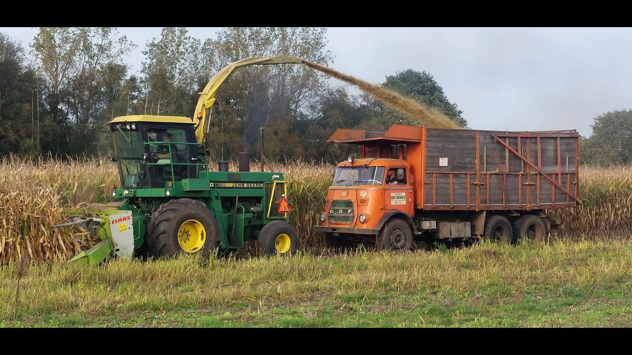 Maïs 2023 | Nostalgisch hakselen met Daf AT1900  | John Deere 5830 | Ginaf 6x6 | Fendt 308/90 | JCB