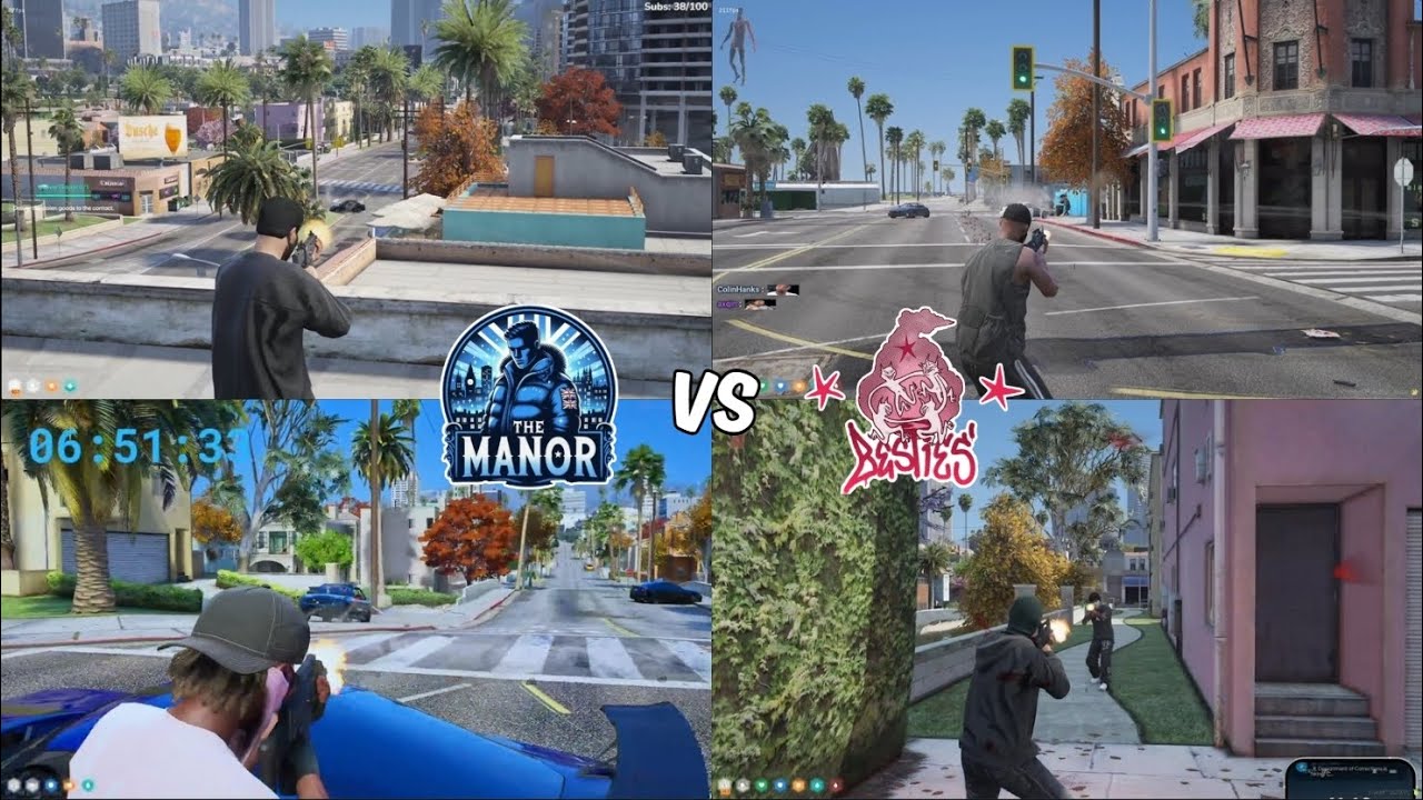 Manor vs Besties During Hades Bank Truck In Vespucci | Multi POV | NoPixel 4.0 GTA RP