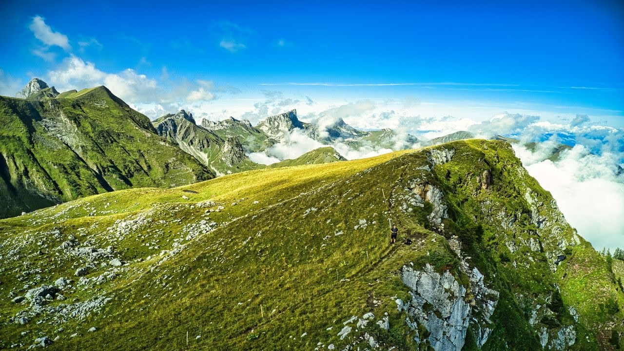 Drone Flight near Le Grammont, Switzerland