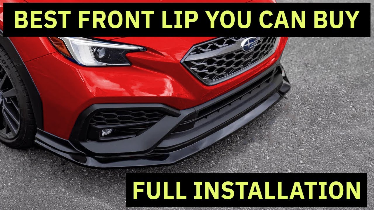 The Best Front Lip For The 2022+ Subaru WRX [Full Installation]
