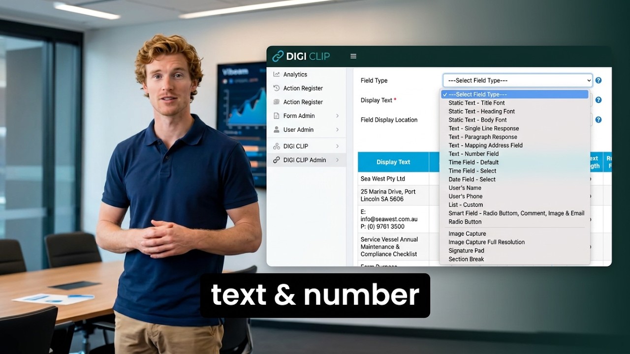 How to Create Text & Number Fields in DIGI CLIP | Single Line, Paragraph, Email & Required Fields