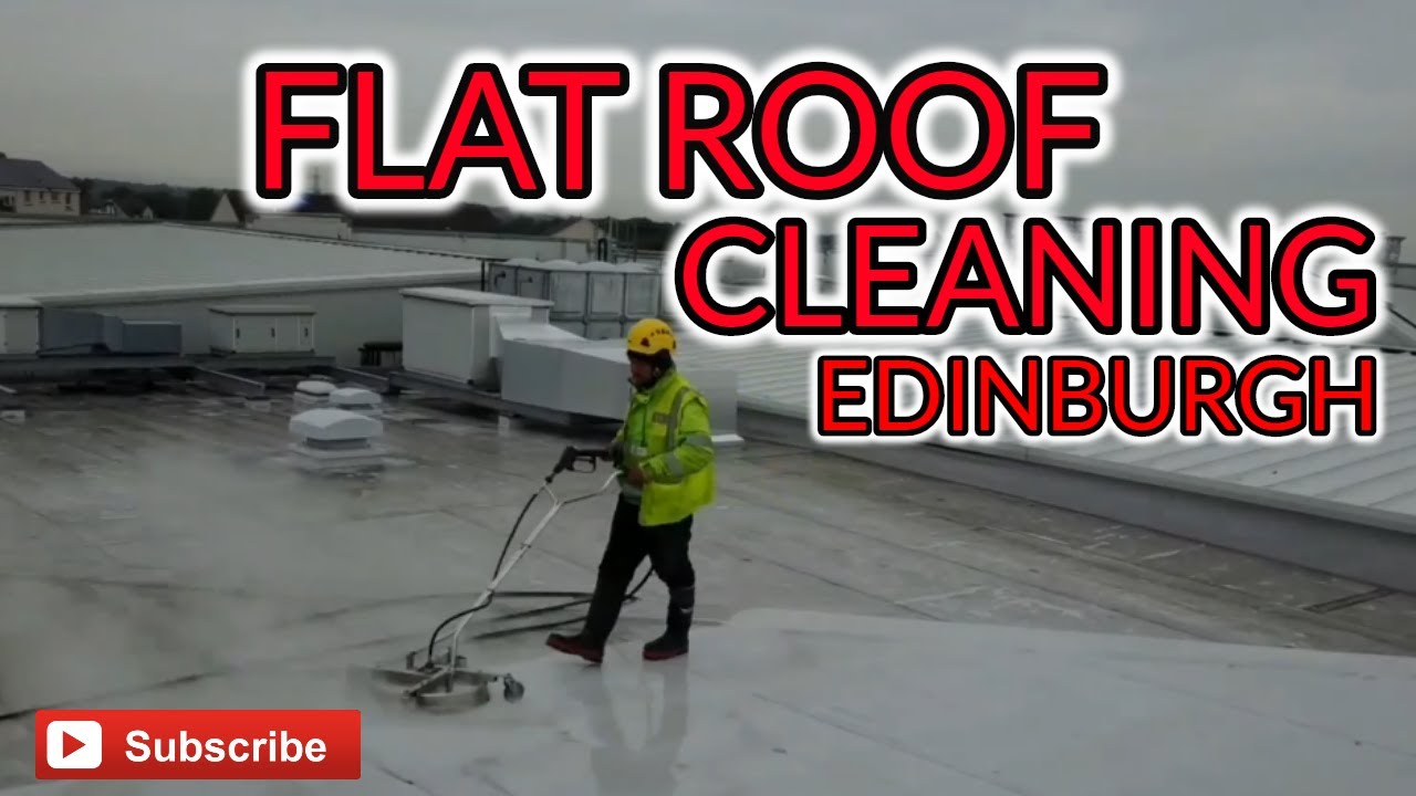 Rubber Membrane Roof Cleaning