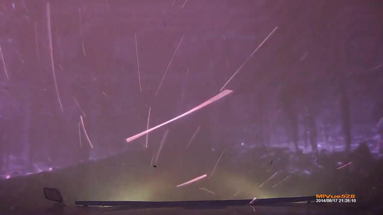 Driving through forest fire