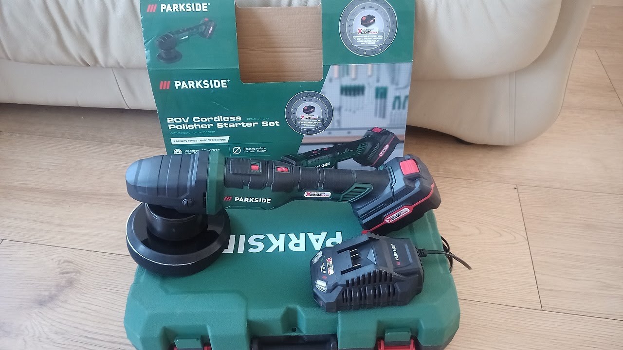 Polerka akumulatorowa PARKSIDE PPMAS 20-Li A1 UNBOXING 2025