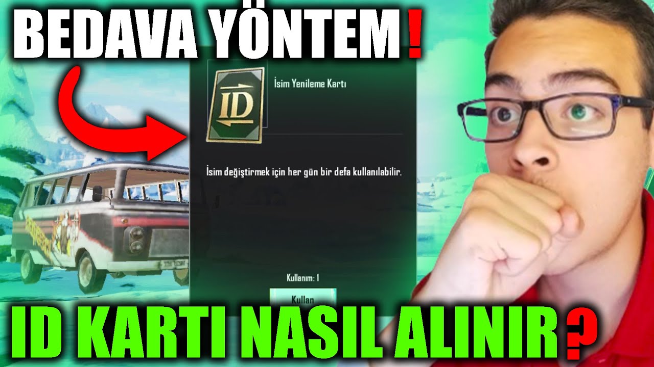 BEDAVA İSİM DEĞİŞTİRME KARTI NASIL ALINIR? | PUBG MOBILE