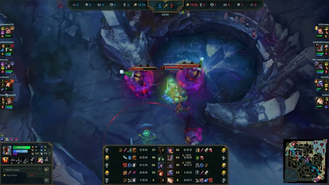 Fiddlesticks v Warwick jungle + aggressive Sylas mid (me=Penta)