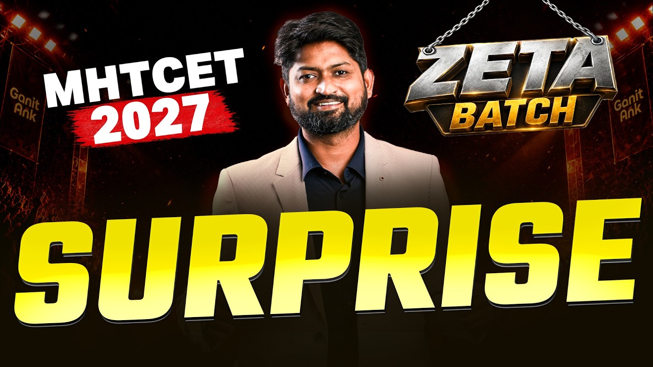 Surprise For MHTCET 2027 Students - Zeta 4.1 Batch | #mhtcet2027 #ganitank