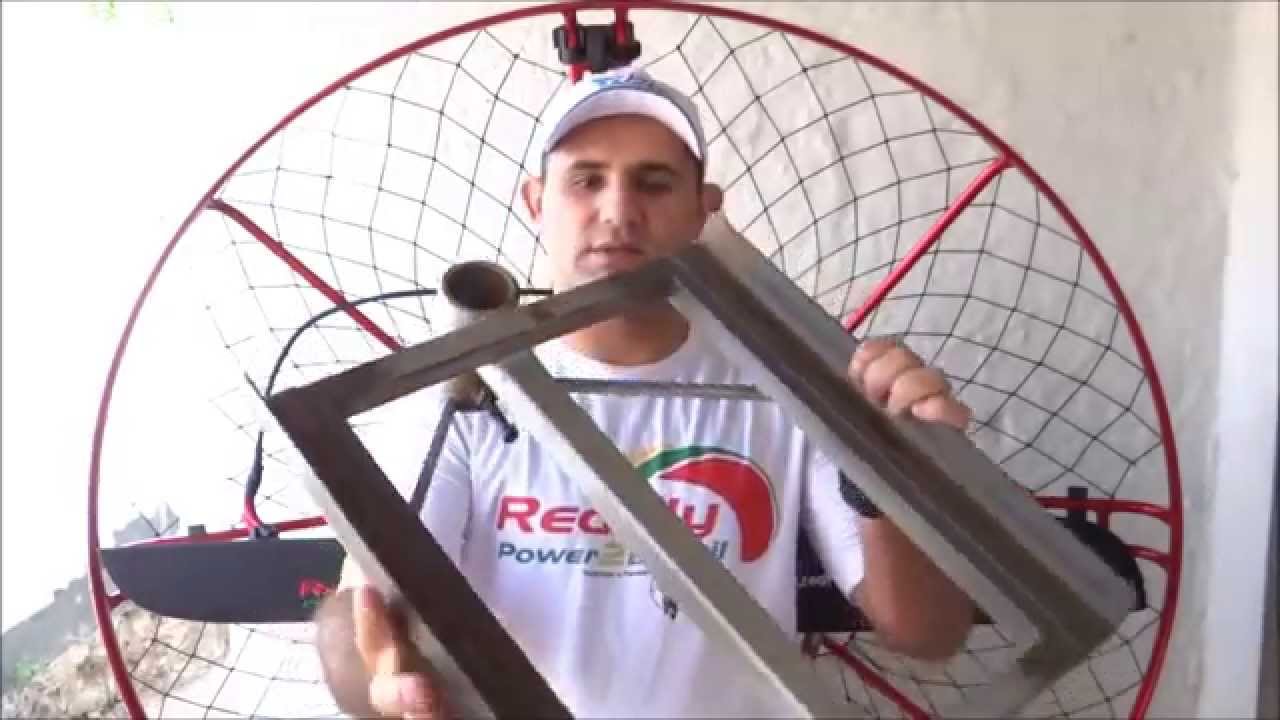 Transporte de paramotor.