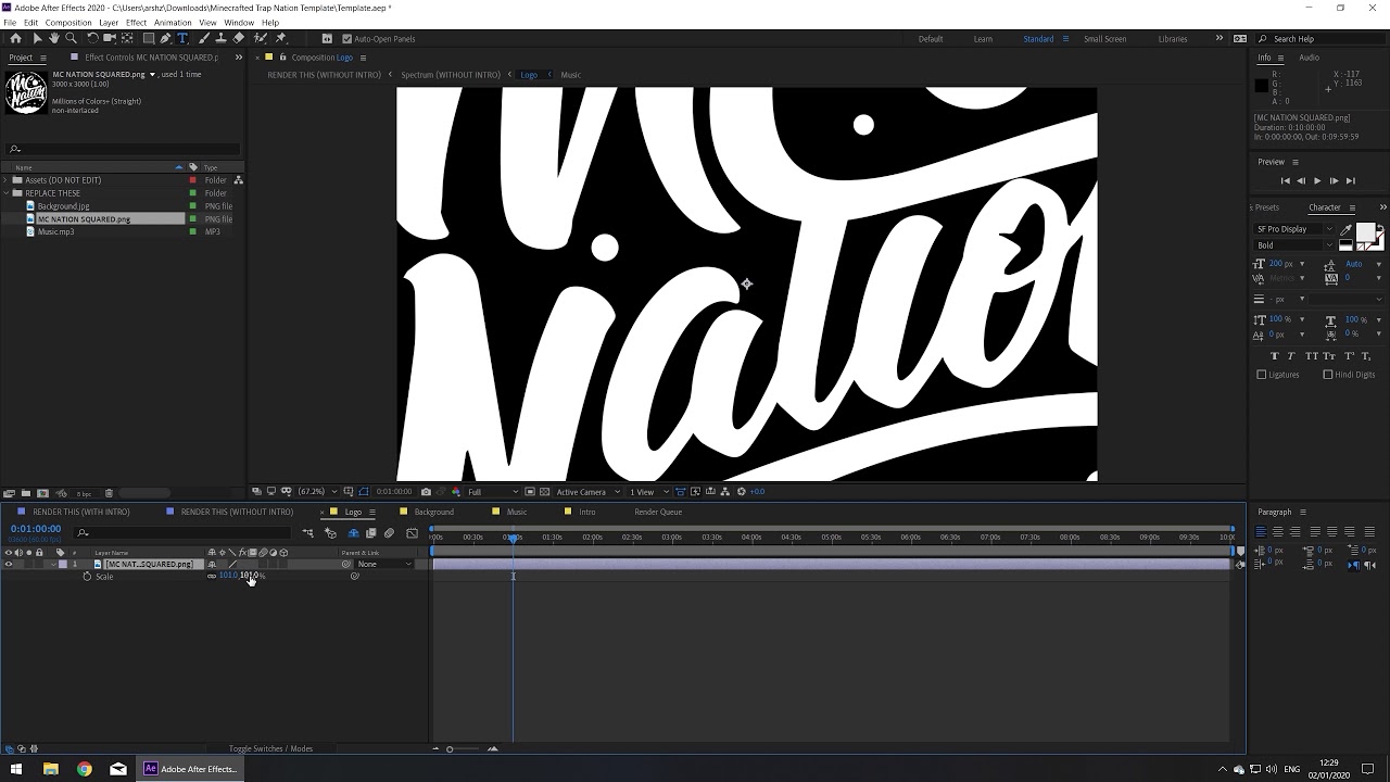 [Tutorial] 2025 Trap Nation Audio Visualiser Template