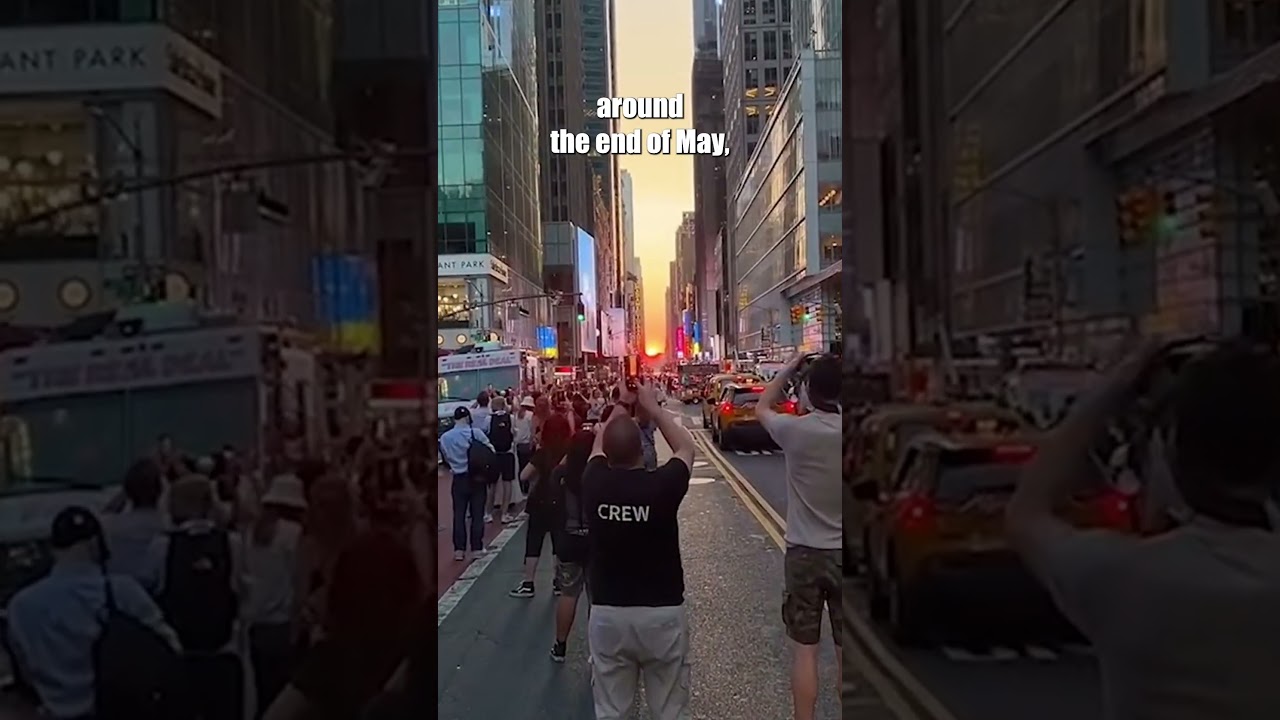 Manhattanhenge: Witness the Breathtaking Solar Event in New York City #Manhattanhenge #nyc