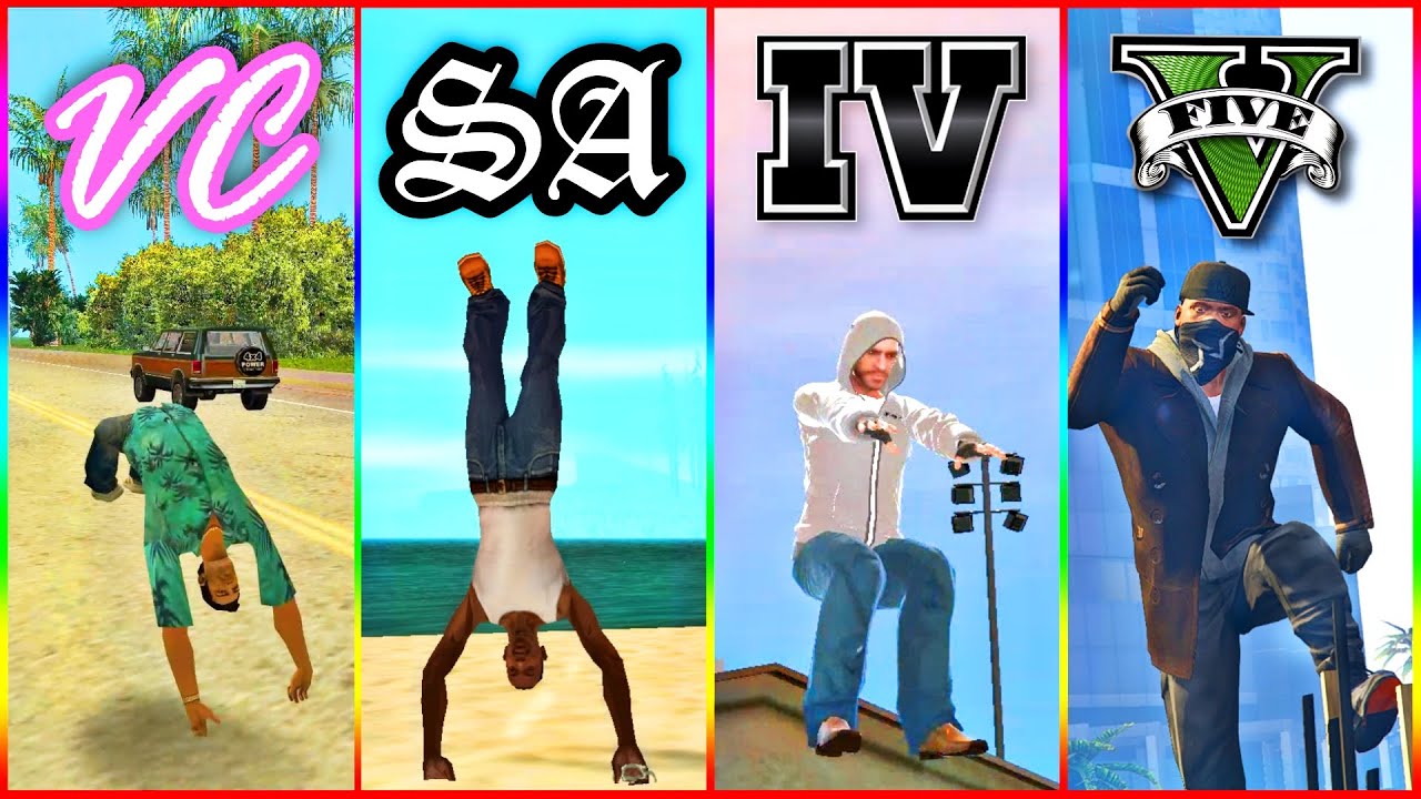 How to PARKOUR in GTA Games | Evolution