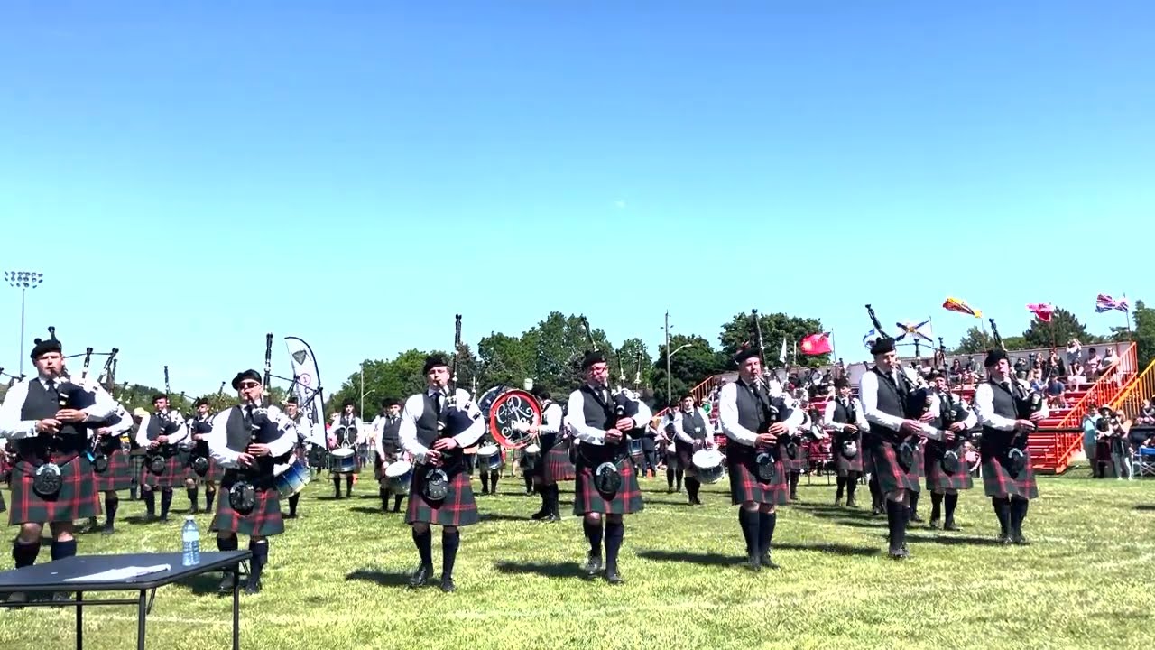 78th Fraser Highlanders at the 2024 Northumberland Highland Games