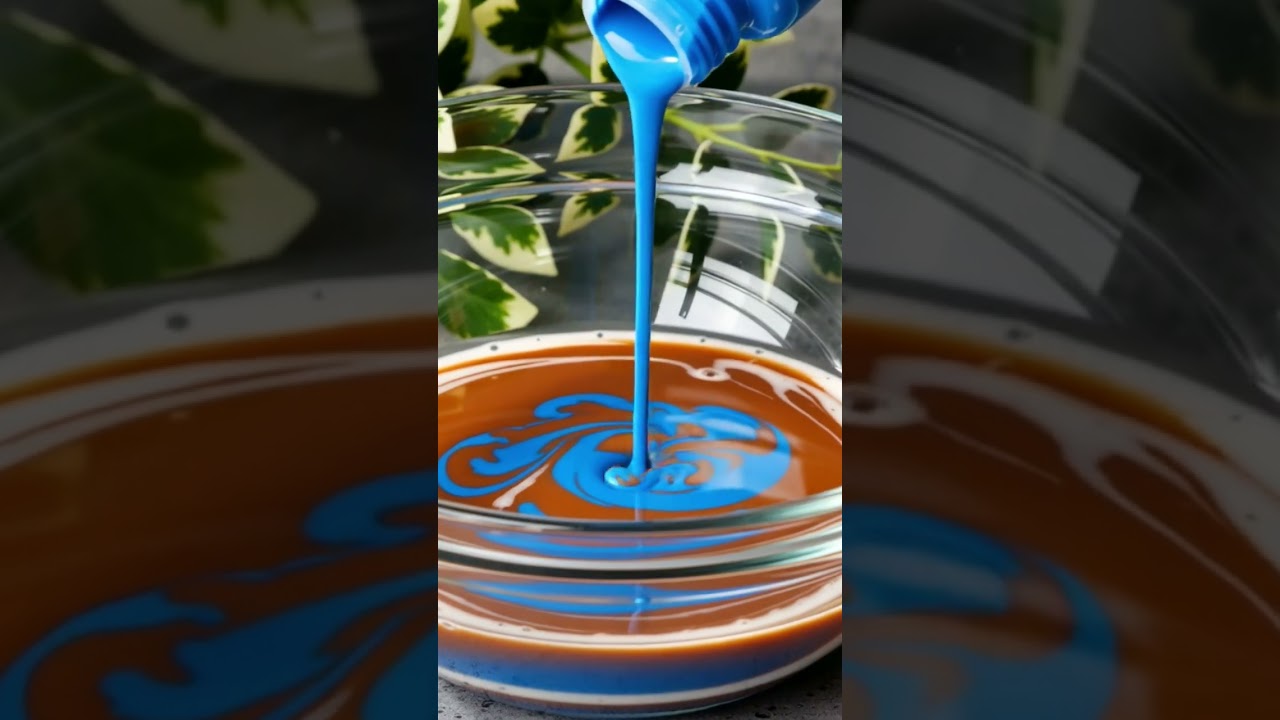 Blue, brown, and white mix 