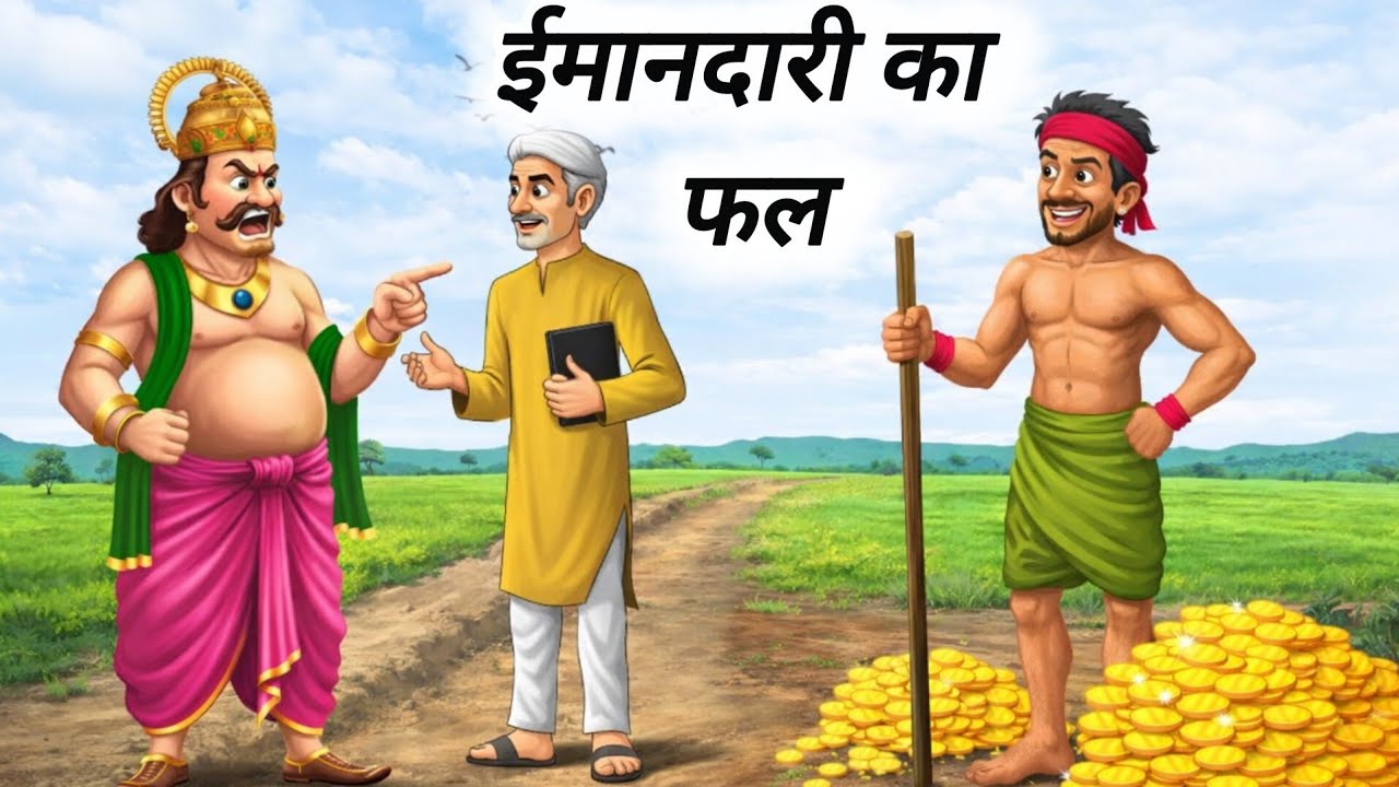 ईमानदारी का फल | Moral Story in Hindi | Heart Touching Village Story | Panchatantra Style